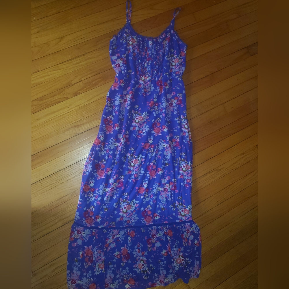 Purple maxi boho dress